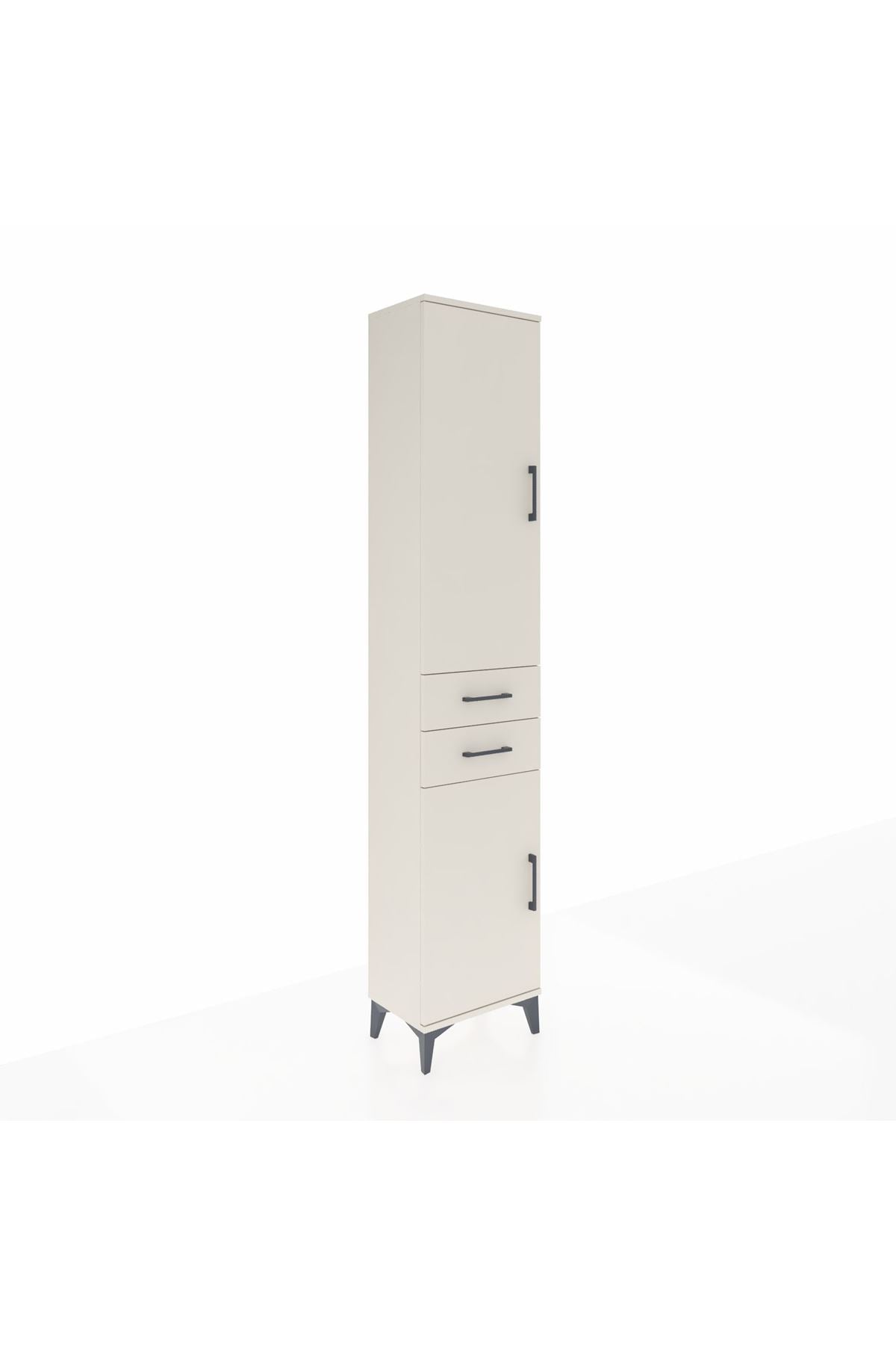 Arges Dolap 3 Raflı 2 Çekmeceli Tek Askılı 44x30x221 Aytaşı-Aytaşı