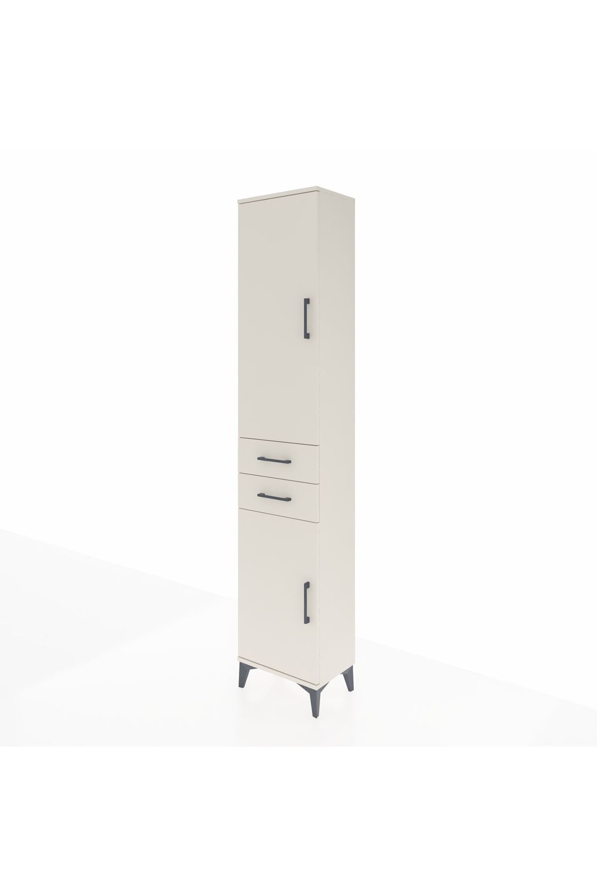 Arges Dolap 3 Raflı 2 Çekmeceli Tek Askılı 44x30x221 Aytaşı-Aytaşı