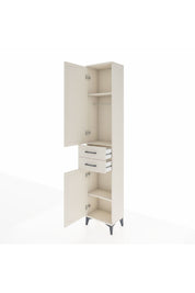 Arges Dolap 3 Raflı 2 Çekmeceli Tek Askılı 44x30x221 Aytaşı-Aytaşı