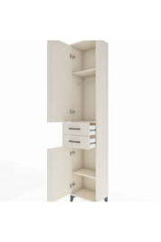 Arges Dolap 3 Raflı 2 Çekmeceli Tek Askılı 44x30x221 Aytaşı-Aytaşı