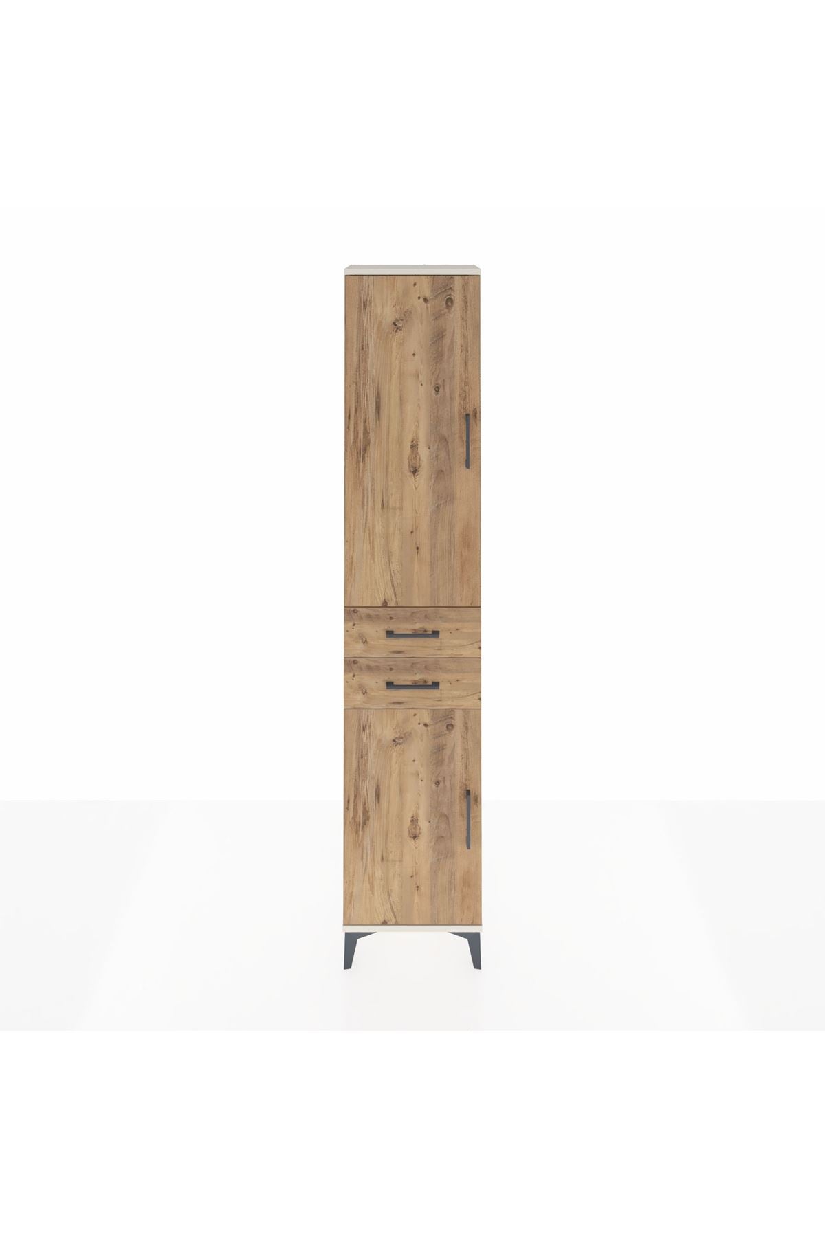 Arges Dolap 3 Raflı 2 Çekmeceli Tek Askılı 44x30x221 Aytaşı-Çam