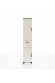 Arges Dolap 3 Raflı 2 Çekmeceli Tek Askılı 44x30x221 Antrasit-Aytaşı