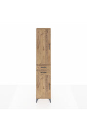 Arges Dolap 3 Raflı 2 Çekmeceli Tek Askılı 44x30x221 Çam-Çam