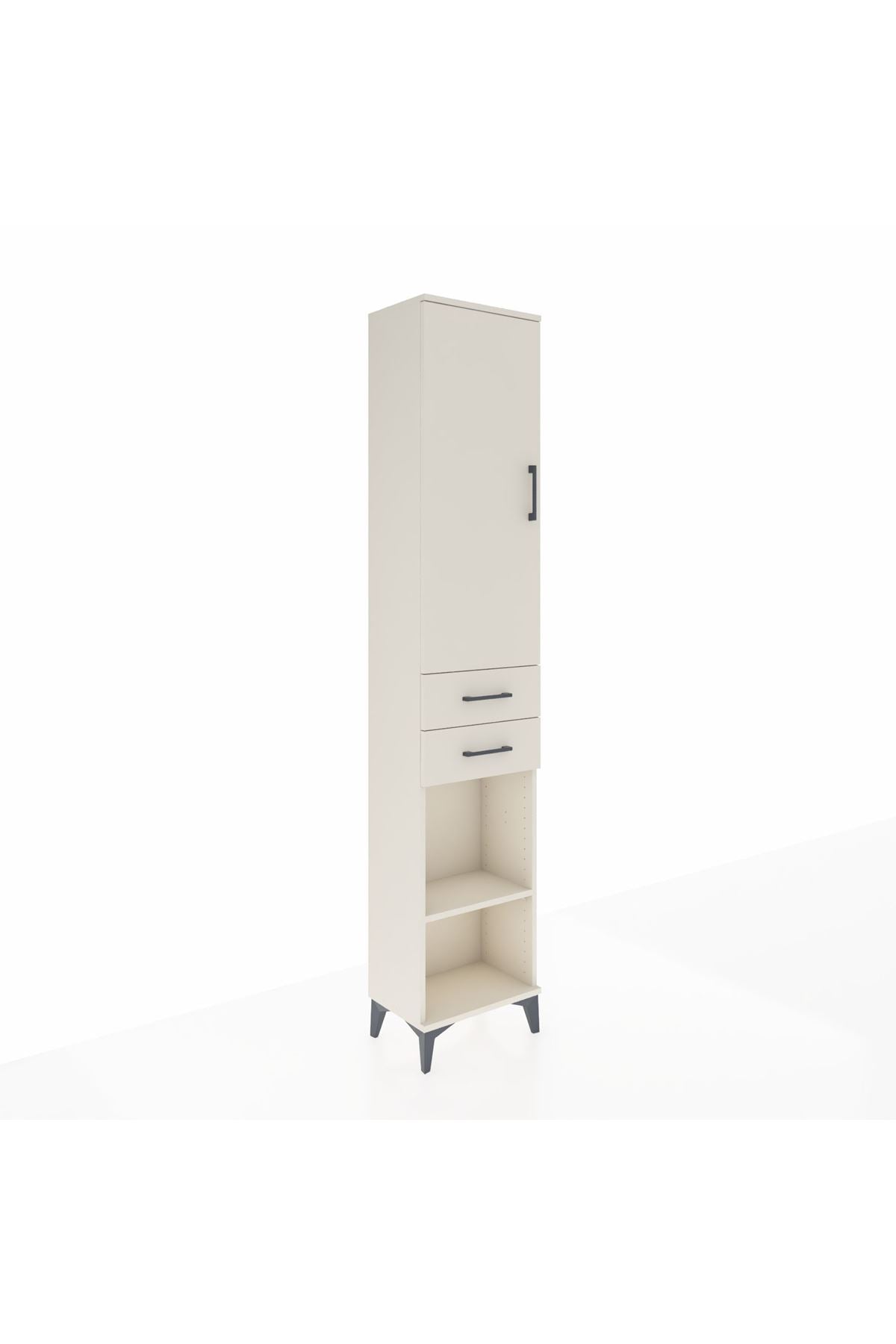 Arges Dolap 3 Raflı 2 Çekmeceli Tek Askılı 44x30x221 Aytaşı-Aytaşı