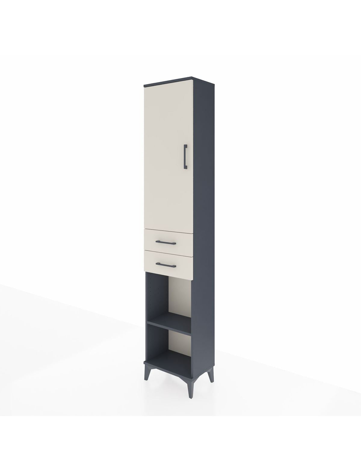 Arges Dolap 3 Raflı 2 Çekmeceli Tek Askılı 44x30x221 - S28M188V4A
