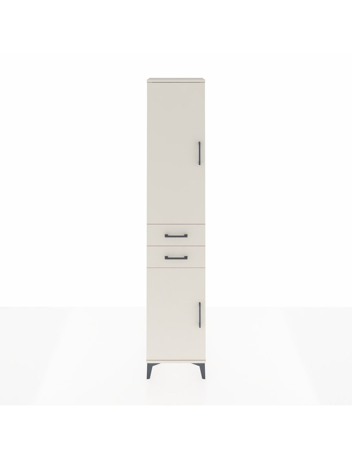 Arges Dolap 4 Raflı 2 Çekmeceli 2 Kapaklı 44x30x221 Aytaşı-Aytaşı