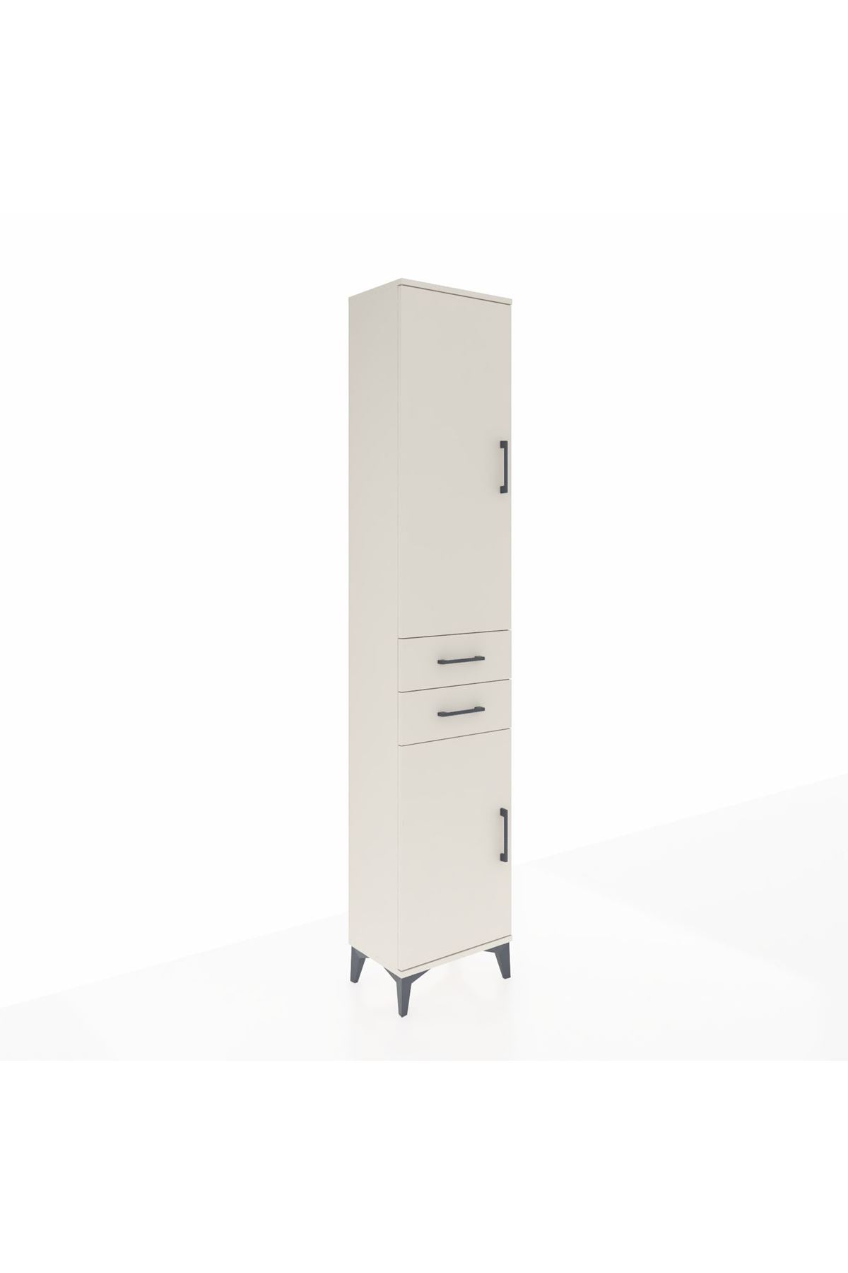 Arges Dolap 4 Raflı 2 Çekmeceli 2 Kapaklı 44x30x221 Aytaşı-Aytaşı