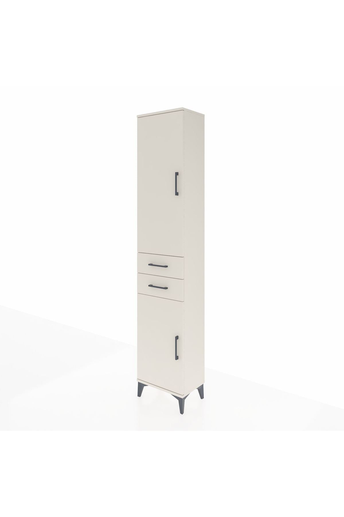 Arges Dolap 4 Raflı 2 Çekmeceli 2 Kapaklı 44x30x221 Aytaşı-Aytaşı