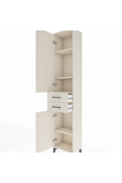 Arges Dolap 4 Raflı 2 Çekmeceli 2 Kapaklı 44x30x221 Aytaşı-Aytaşı