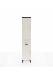 Arges Dolap 4 Raflı 2 Çekmeceli 2 Kapaklı 44x30x221 Antrasit-Aytaşı