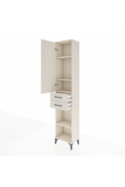 Arges Dolap 4 Raflı 2 Çekmeceli Tek Kapaklı 44x30x221 Aytaşı-Aytaşı