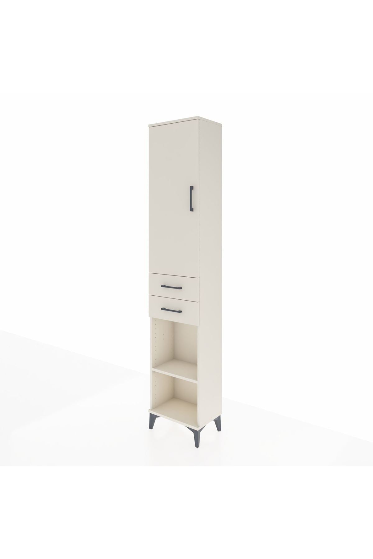 Arges Dolap 4 Raflı 2 Çekmeceli Tek Kapaklı 44x30x221 Aytaşı-Aytaşı