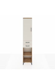 Arges Dolap 4 Raflı 2 Çekmeceli Tek Kapaklı 44x30x221 Çam-Aytaşı