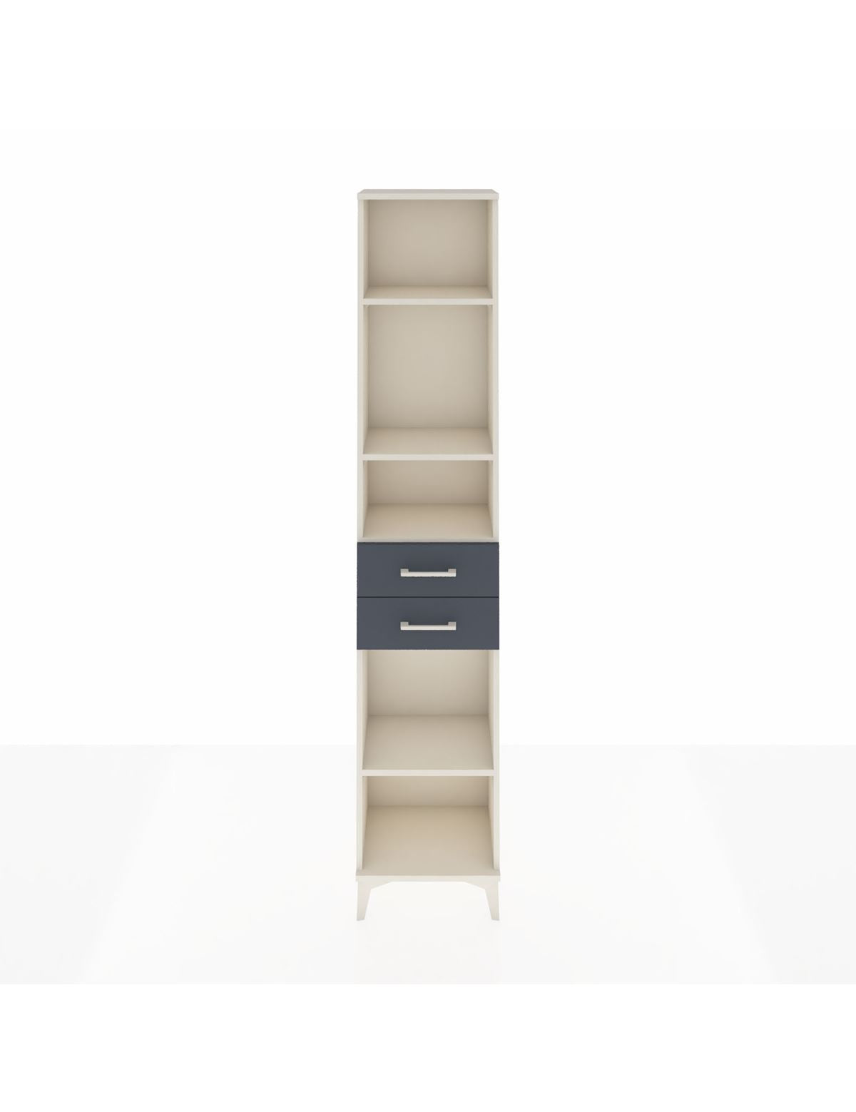 Arges Dolap 4 Raflı 2 Çekmeceli 44x30x221 Aytaşı-Antrasit