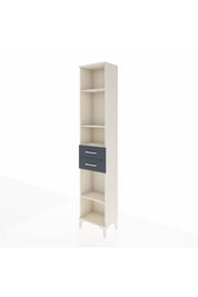 Arges Dolap 4 Raflı 2 Çekmeceli 44x30x221 Aytaşı-Antrasit