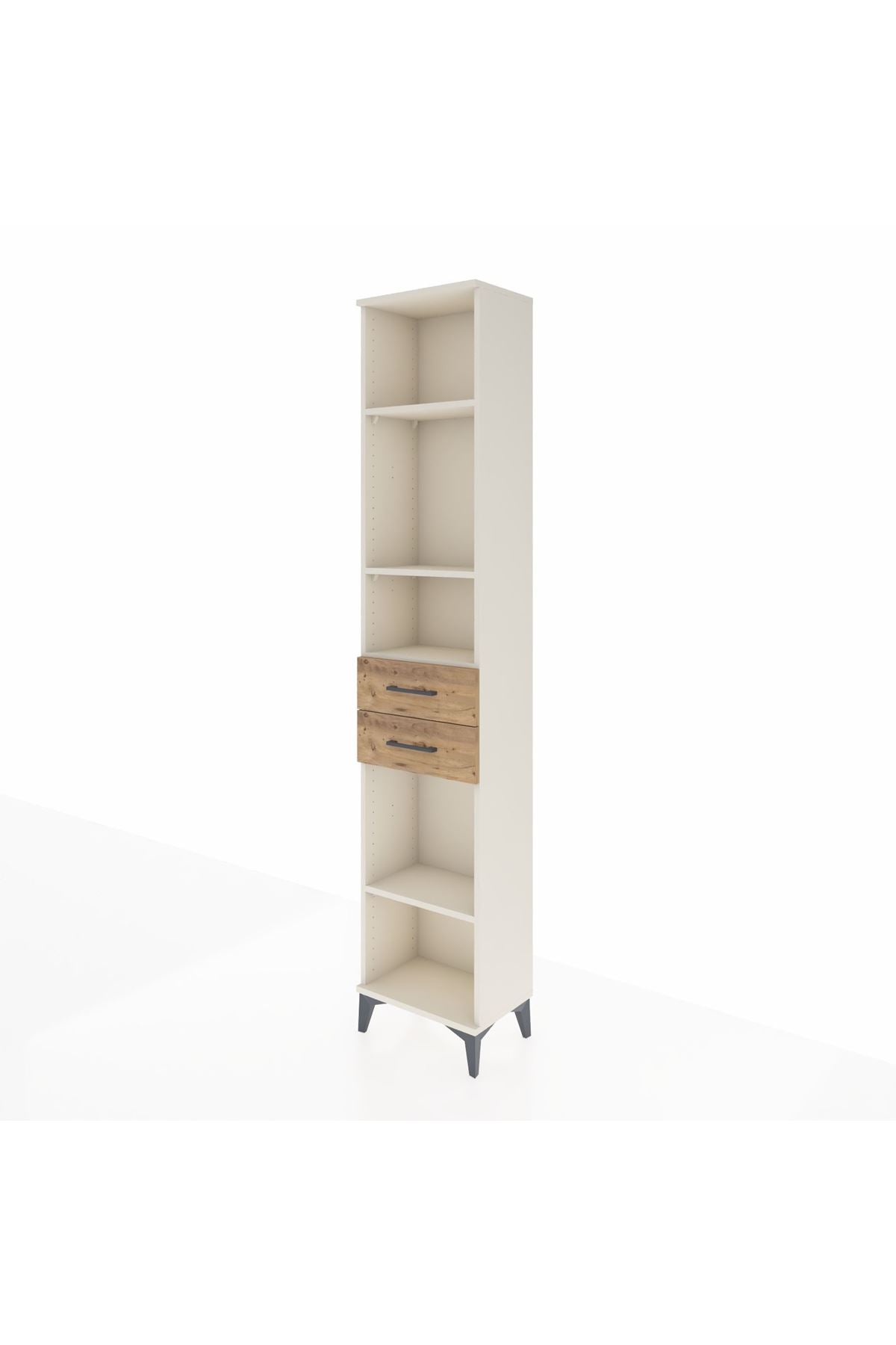 Arges Dolap 4 Raflı 2 Çekmeceli 44x30x221 Aytaşı-Çam