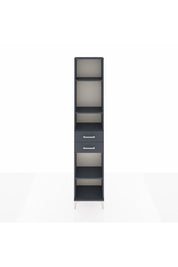 Arges Dolap 4 Raflı 2 Çekmeceli 44x30x221 Antrasit-Antrasit