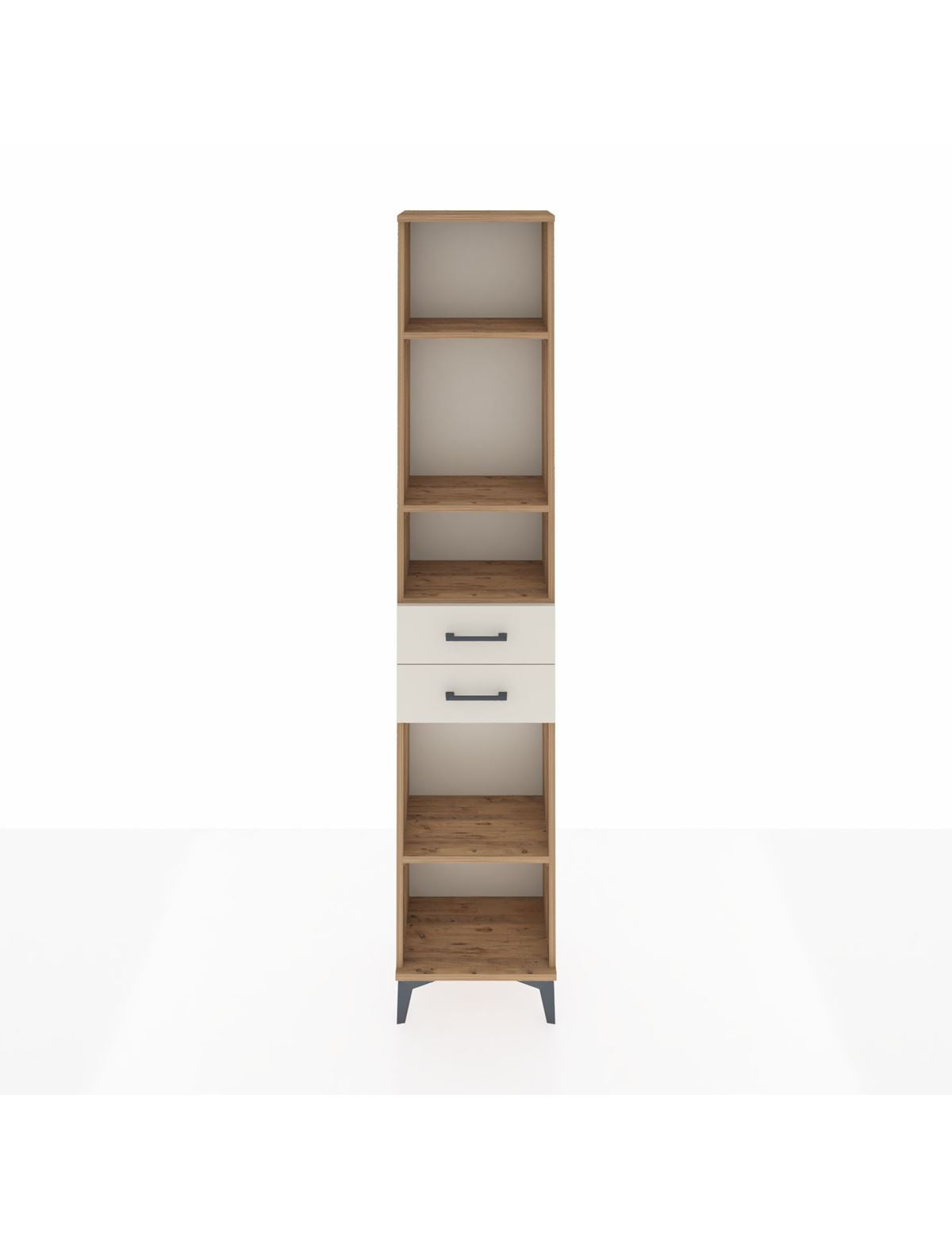 Arges Dolap 4 Raflı 2 Çekmeceli 44x30x221 Çam-Aytaşı