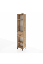 Arges Dolap 4 Raflı 2 Çekmeceli 44x30x221 Çam-Çam