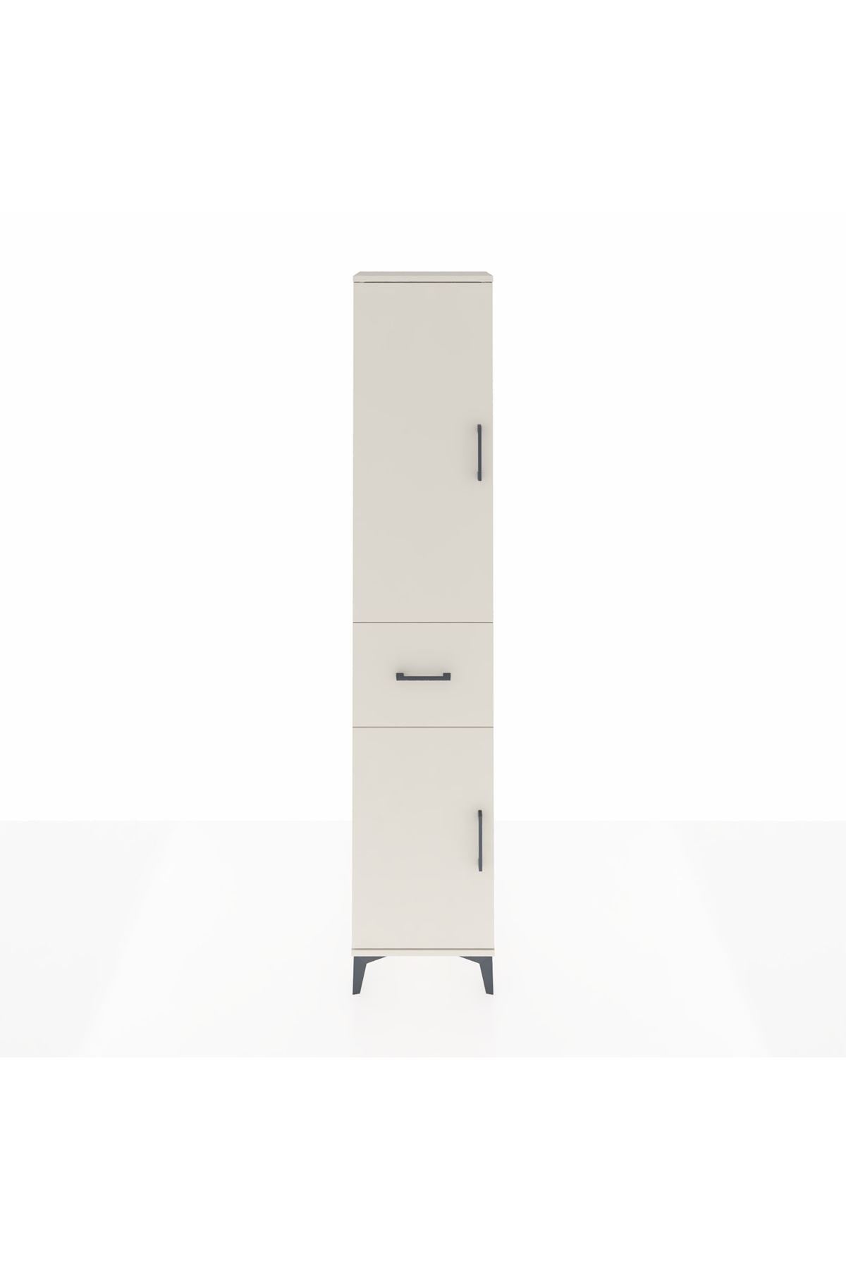 Arges Dolap 3 Raflı Tek Çekmeceli Tek Askılı 44x30x221 Aytaşı-Aytaşı