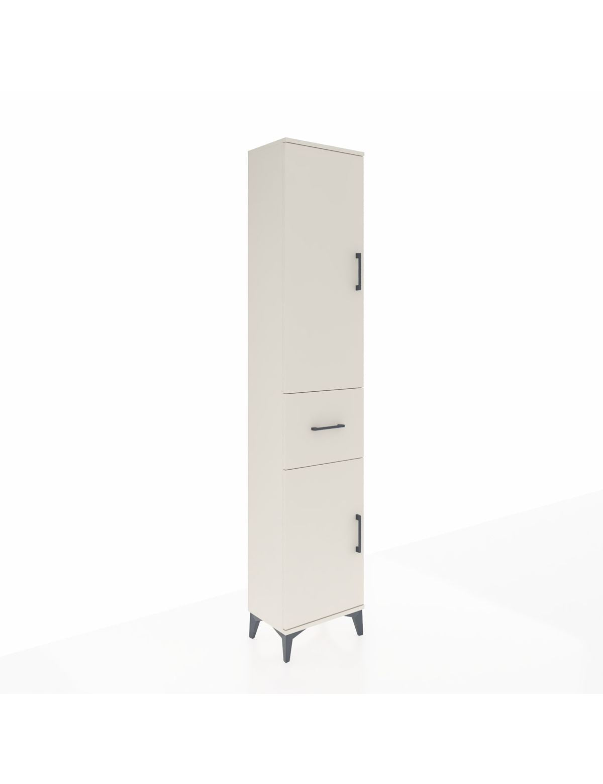 Arges Dolap 3 Raflı Tek Çekmeceli Tek Askılı 44x30x221 Aytaşı-Aytaşı