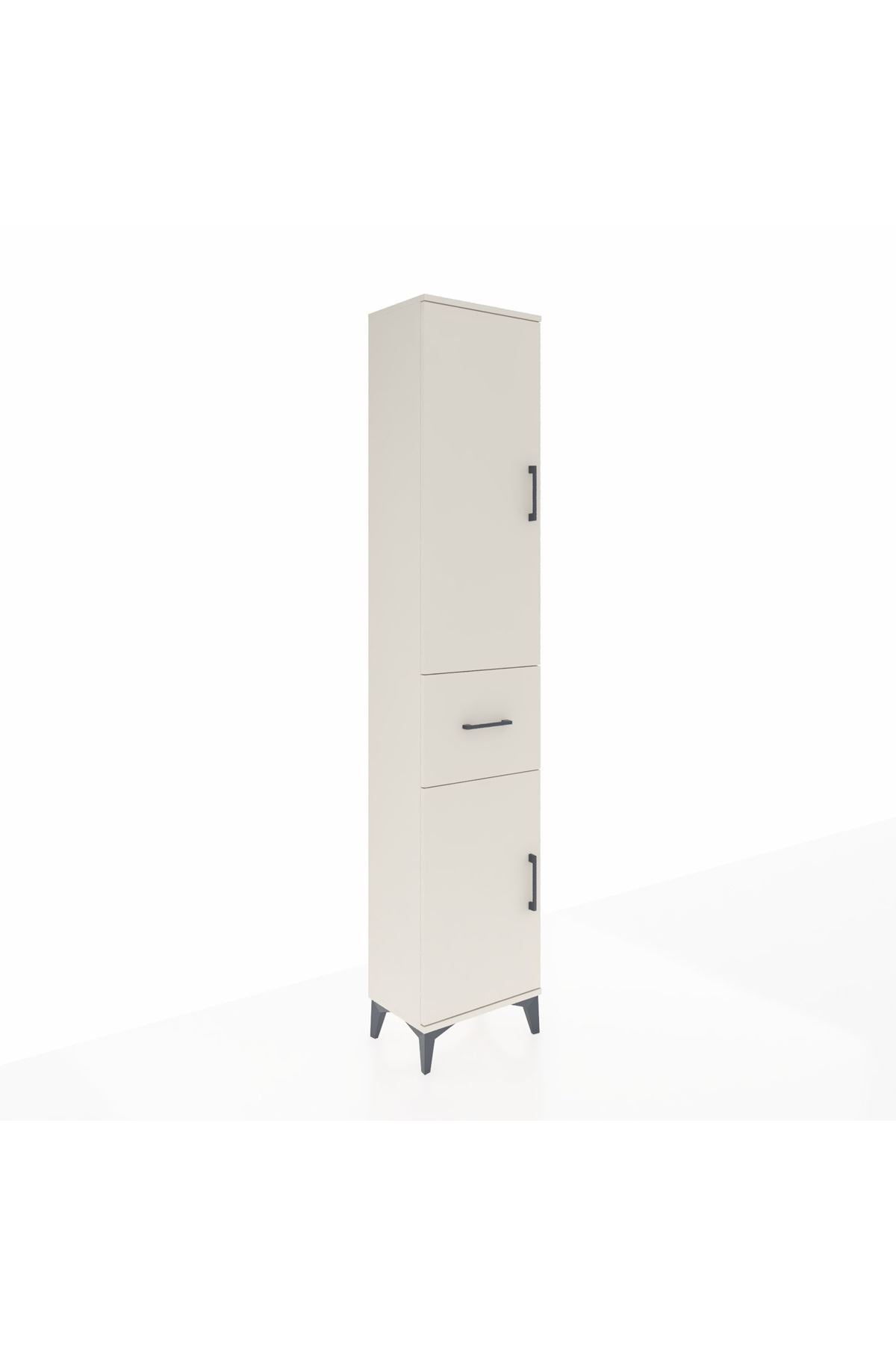 Arges Dolap 3 Raflı Tek Çekmeceli Tek Askılı 44x30x221 Aytaşı-Aytaşı