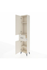 Arges Dolap 3 Raflı Tek Çekmeceli Tek Askılı 44x30x221 Aytaşı-Aytaşı