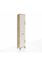 Arges Dolap 3 Raflı Tek Çekmeceli Tek Askılı 44x30x221 Çam-Aytaşı