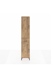 Arges Dolap 3 Raflı Tek Çekmeceli Tek Askılı 44x30x221 Çam-Çam