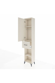 Arges Dolap 3 Raflı Tek Çekmeceli Tek Askılı 44x30x221 Aytaşı-Aytaşı