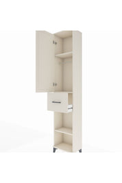 Arges Dolap 3 Raflı Tek Çekmeceli Tek Askılı 44x30x221 Aytaşı-Aytaşı