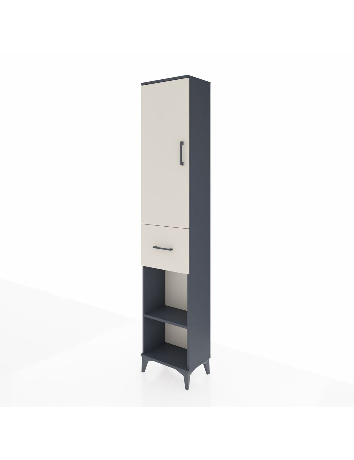 Arges Dolap 3 Raflı Tek Çekmeceli Tek Askılı 44x30x221 - S28M194V4A