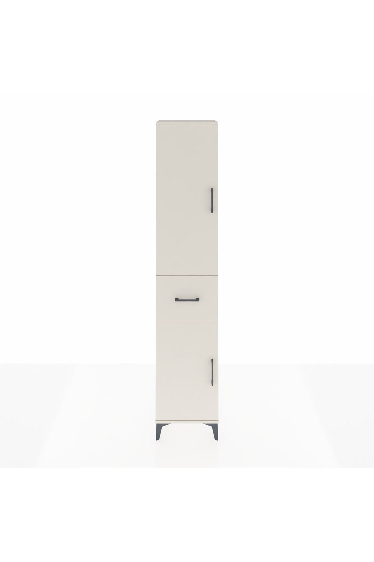 Arges Dolap 4 Raflı Tek Çekmeceli 2 Kapaklı 44x30x221 Aytaşı-Aytaşı