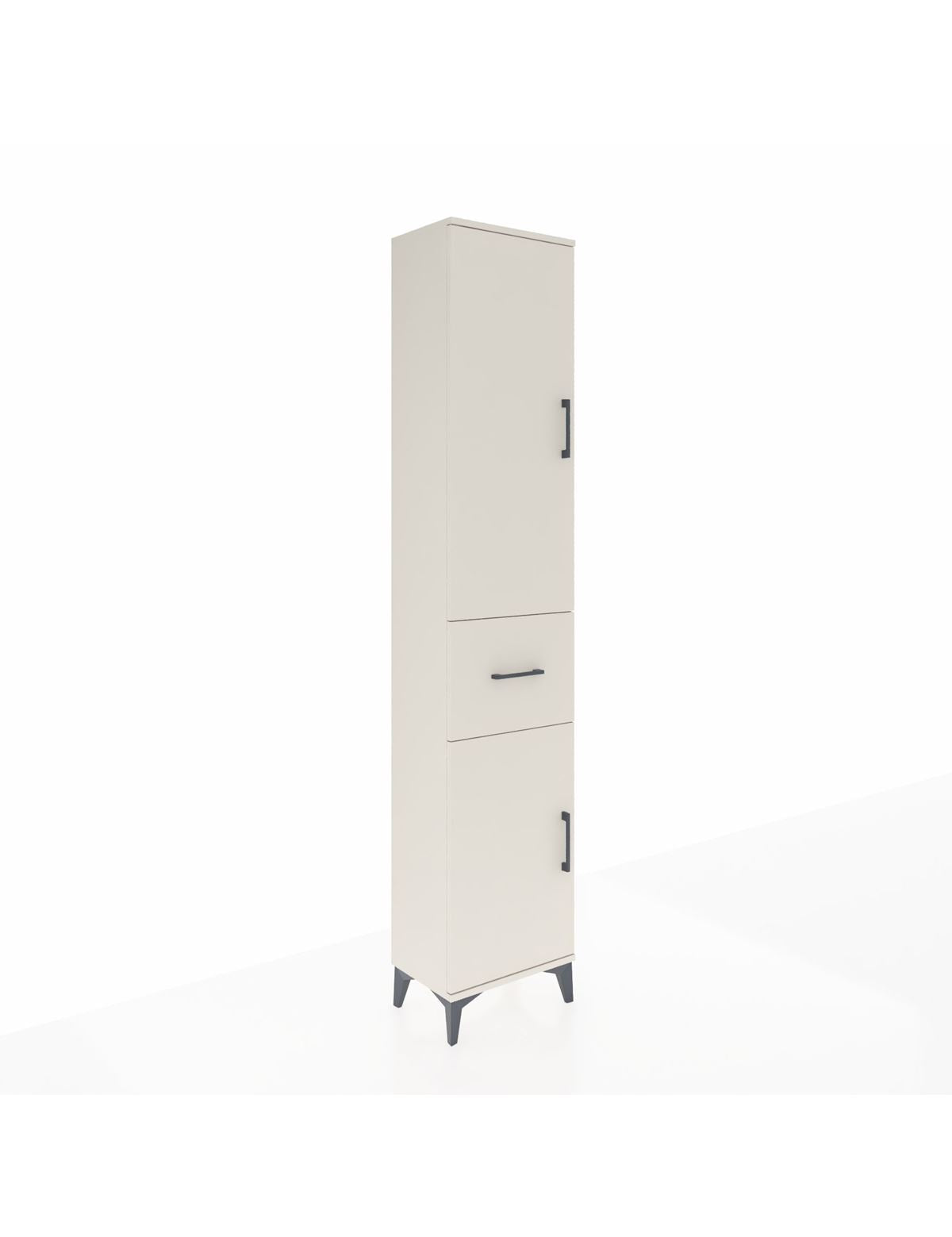 Arges Dolap 4 Raflı Tek Çekmeceli 2 Kapaklı 44x30x221 Aytaşı-Aytaşı