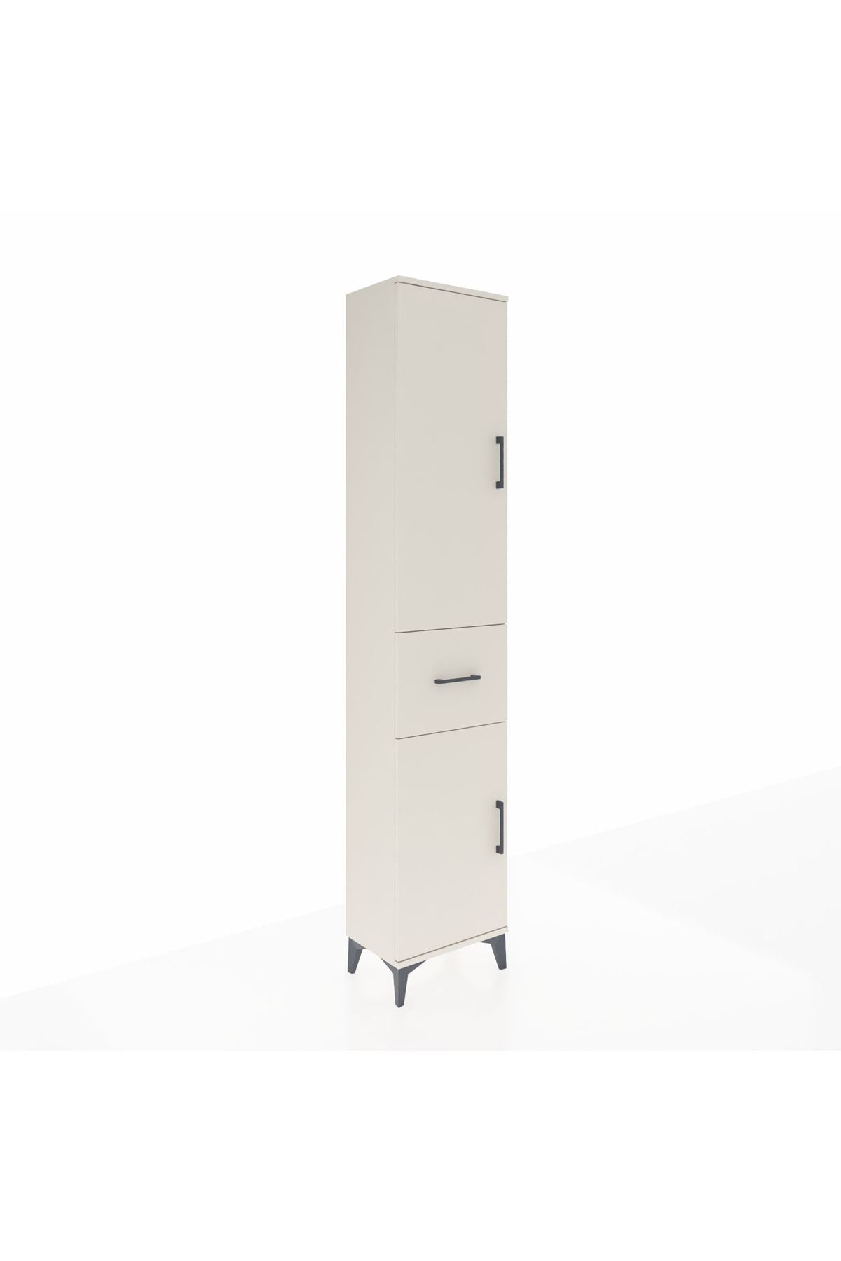 Arges Dolap 4 Raflı Tek Çekmeceli 2 Kapaklı 44x30x221 Aytaşı-Aytaşı