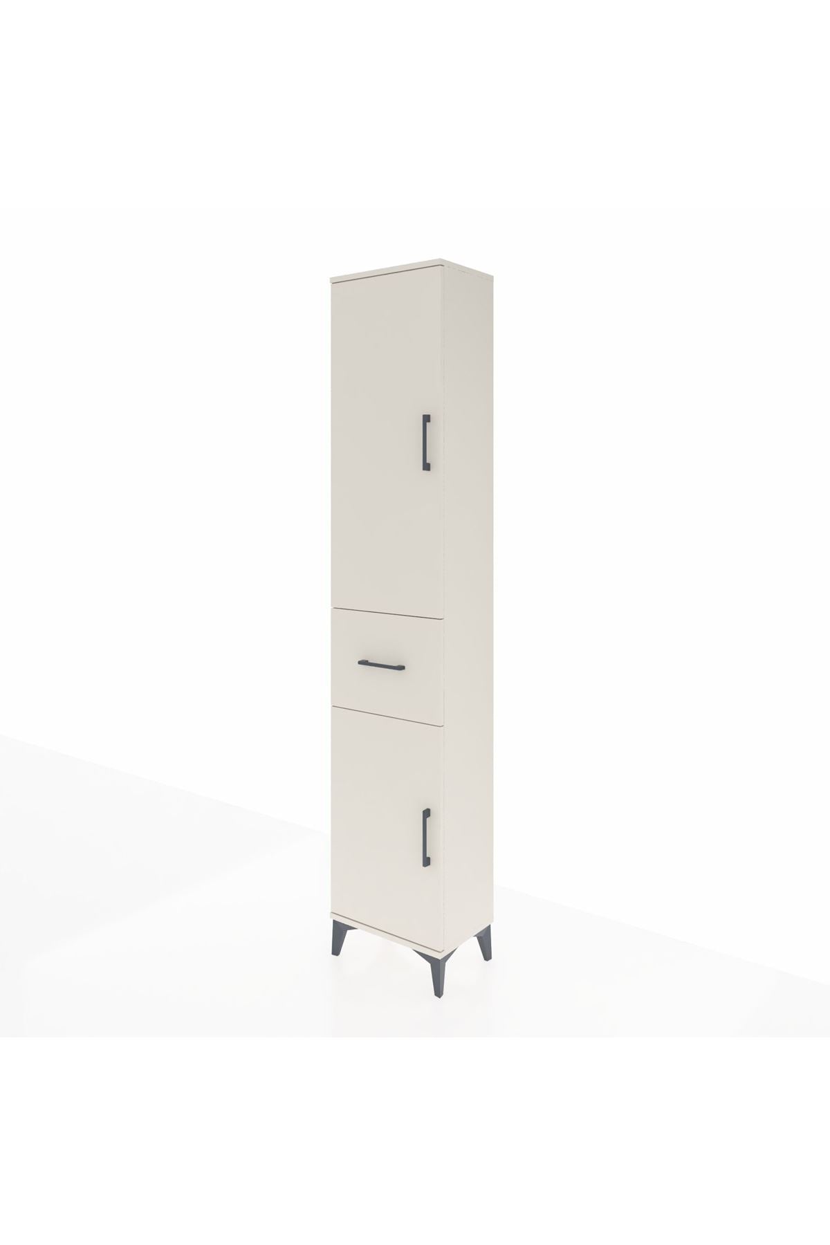 Arges Dolap 4 Raflı Tek Çekmeceli 2 Kapaklı 44x30x221 Aytaşı-Aytaşı