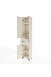 Arges Dolap 4 Raflı Tek Çekmeceli 2 Kapaklı 44x30x221 Aytaşı-Aytaşı