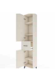 Arges Dolap 4 Raflı Tek Çekmeceli 2 Kapaklı 44x30x221 Aytaşı-Aytaşı