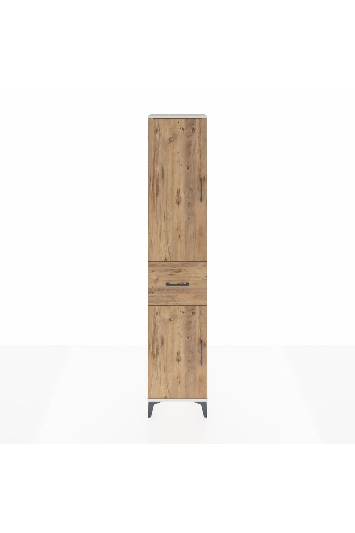 Arges Dolap 4 Raflı Tek Çekmeceli 2 Kapaklı 44x30x221 Aytaşı-Çam