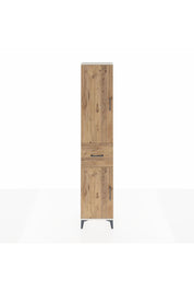 Arges Dolap 4 Raflı Tek Çekmeceli 2 Kapaklı 44x30x221 Aytaşı-Çam