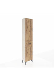 Arges Dolap 4 Raflı Tek Çekmeceli 2 Kapaklı 44x30x221 Aytaşı-Çam