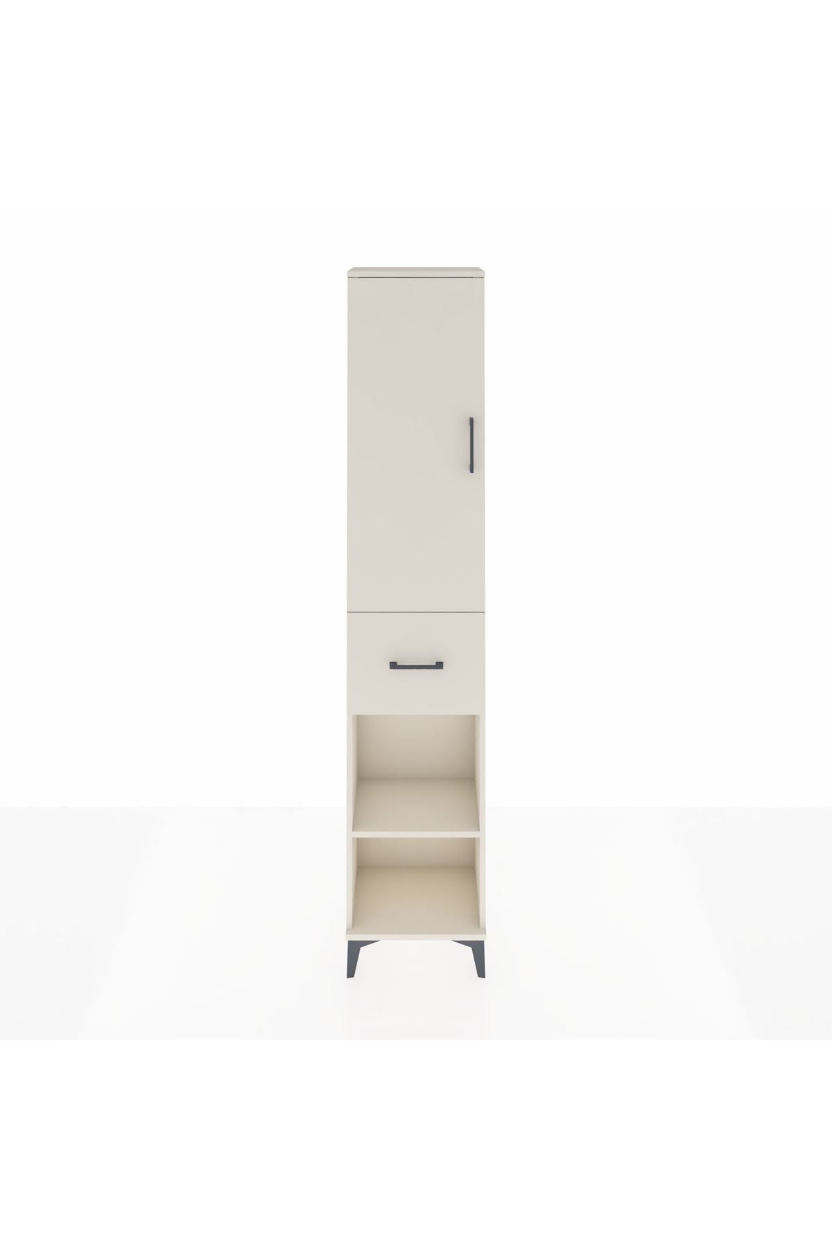 Arges Dolap 4 Raflı Tek Çekmeceli Tek Kapaklı 44x30x221 Aytaşı-Aytaşı