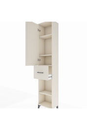 Arges Dolap 4 Raflı Tek Çekmeceli Tek Kapaklı 44x30x221 Aytaşı-Aytaşı