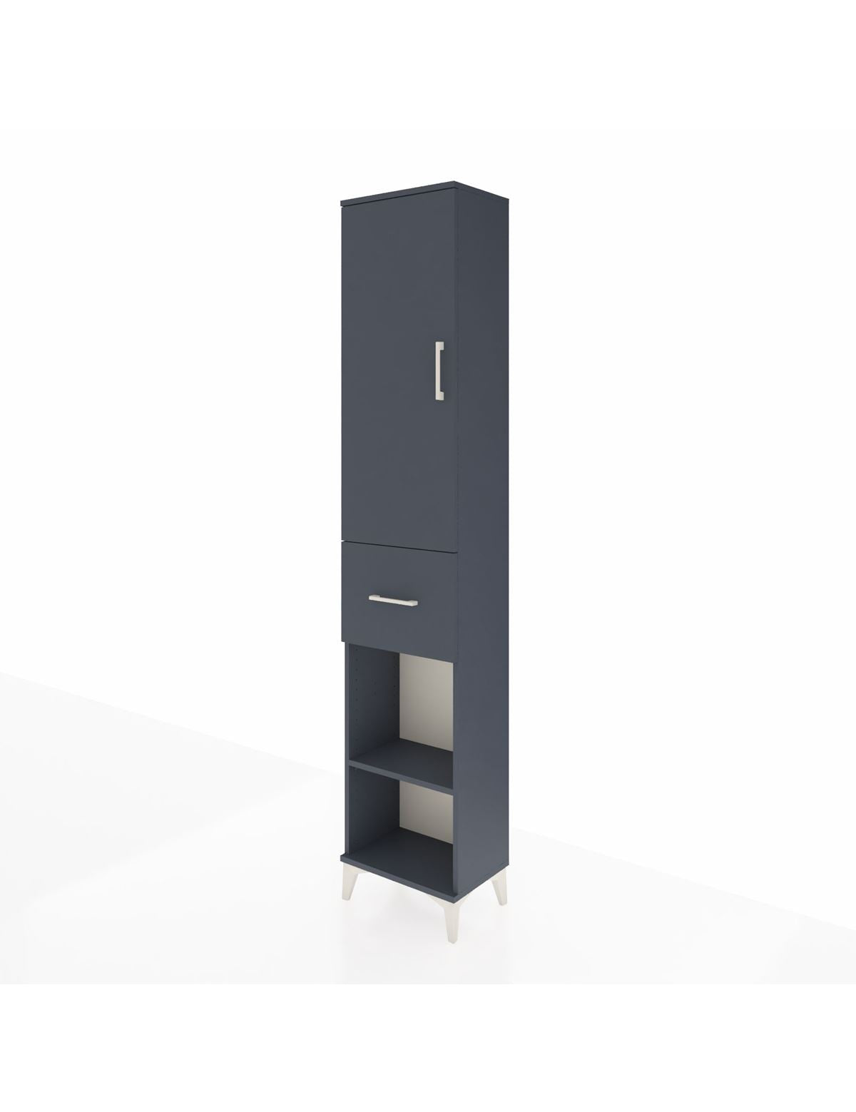 Arges Dolap 4 Raflı Tek Çekmeceli Tek Kapaklı 44x30x221 - S28M196V5A