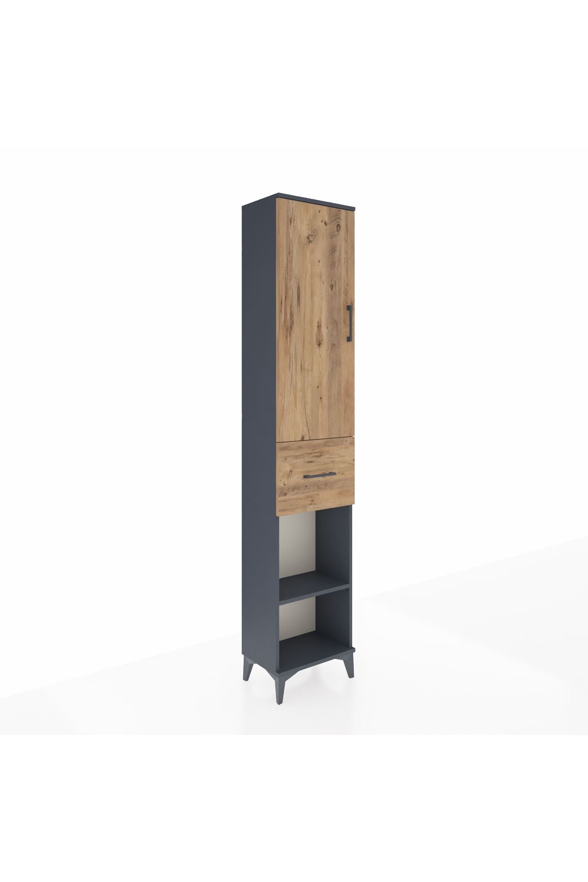 Arges Dolap 4 Raflı Tek Çekmeceli Tek Kapaklı 44x30x221 - S28M196V6A