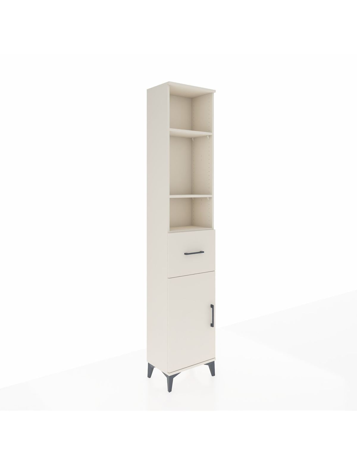 Arges Dolap 4 Raflı Tek Çekmeceli Tek Kapaklı 44x30x221 Aytaşı-Aytaşı