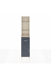 Arges Dolap 4 Raflı Tek Çekmeceli Tek Kapaklı 44x30x221 Aytaşı-Antrasit