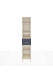 Arges Dolap 4 Raflı Tek Çekmeceli 44x30x221 Aytaşı-Antrasit