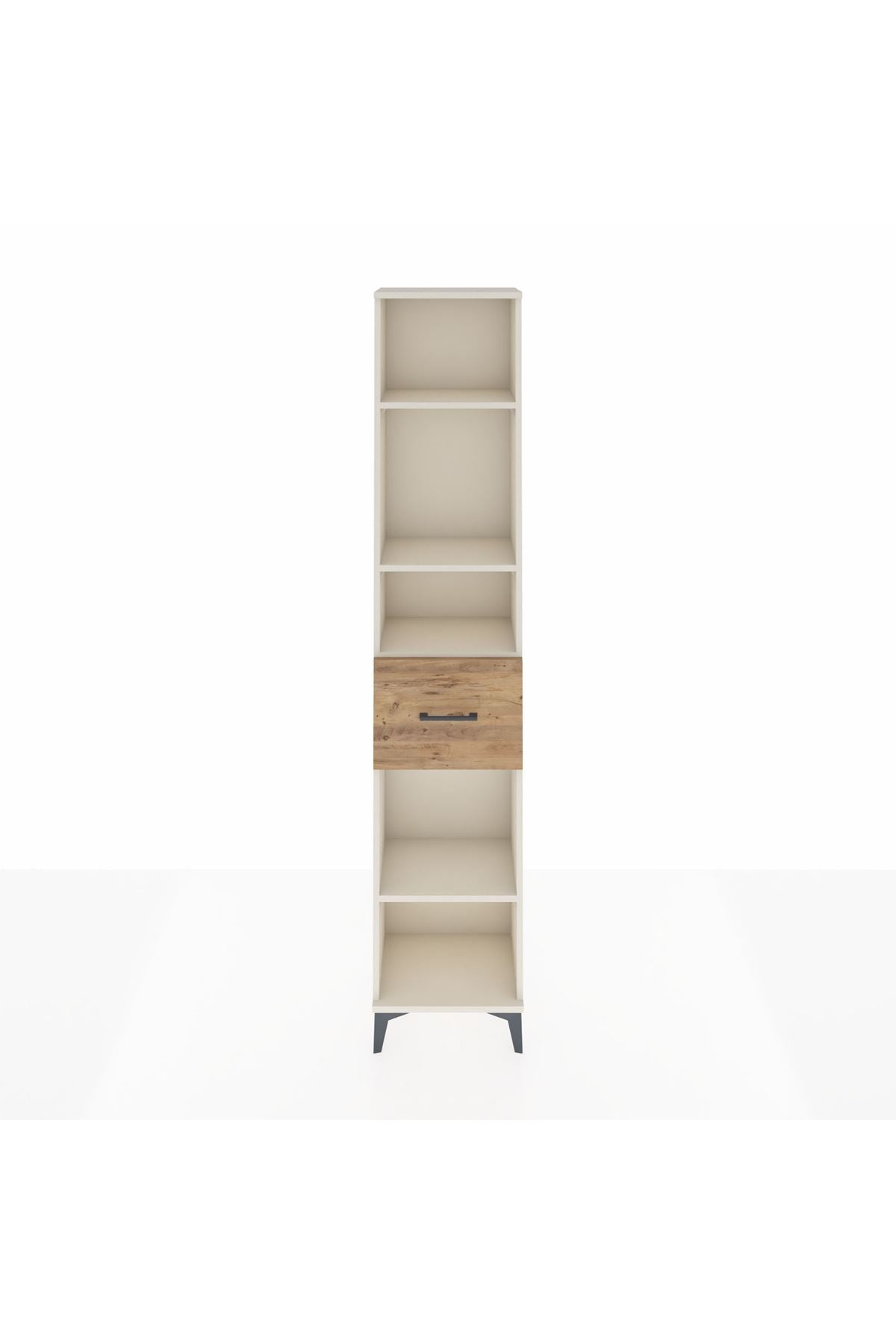 Arges Dolap 4 Raflı Tek Çekmeceli 44x30x221 Aytaşı-Çam