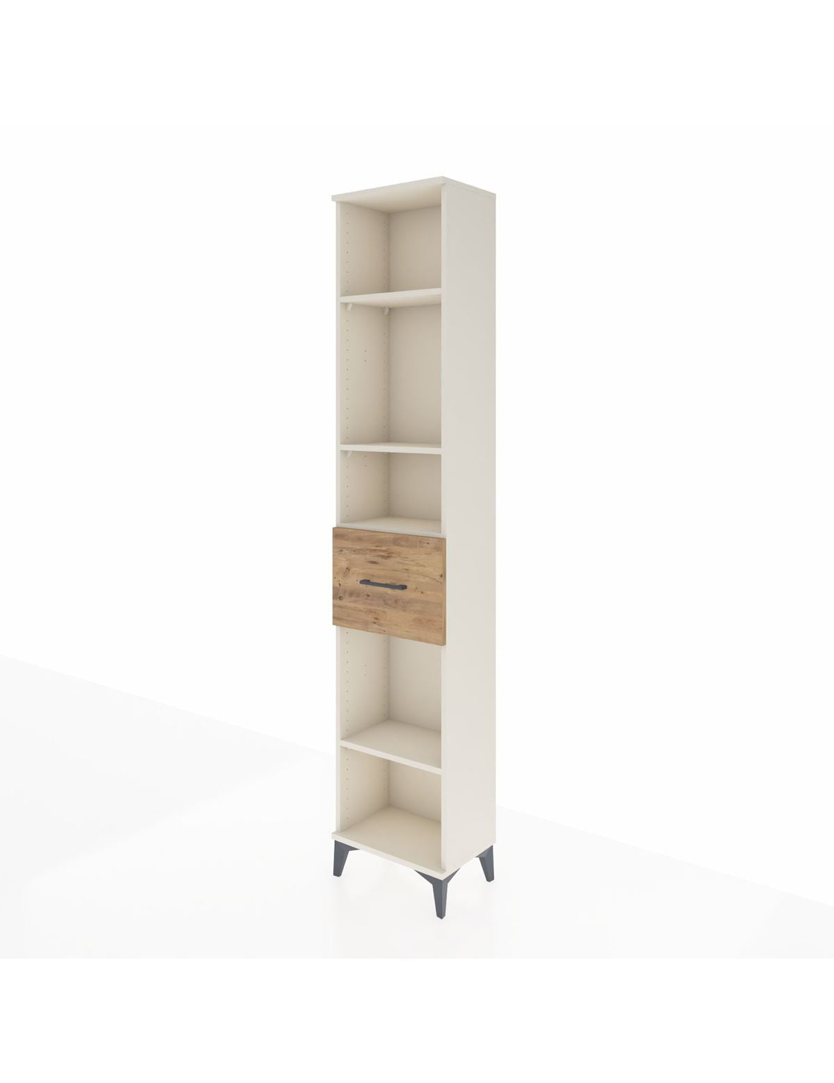 Arges Dolap 4 Raflı Tek Çekmeceli 44x30x221 - S28M198V3A